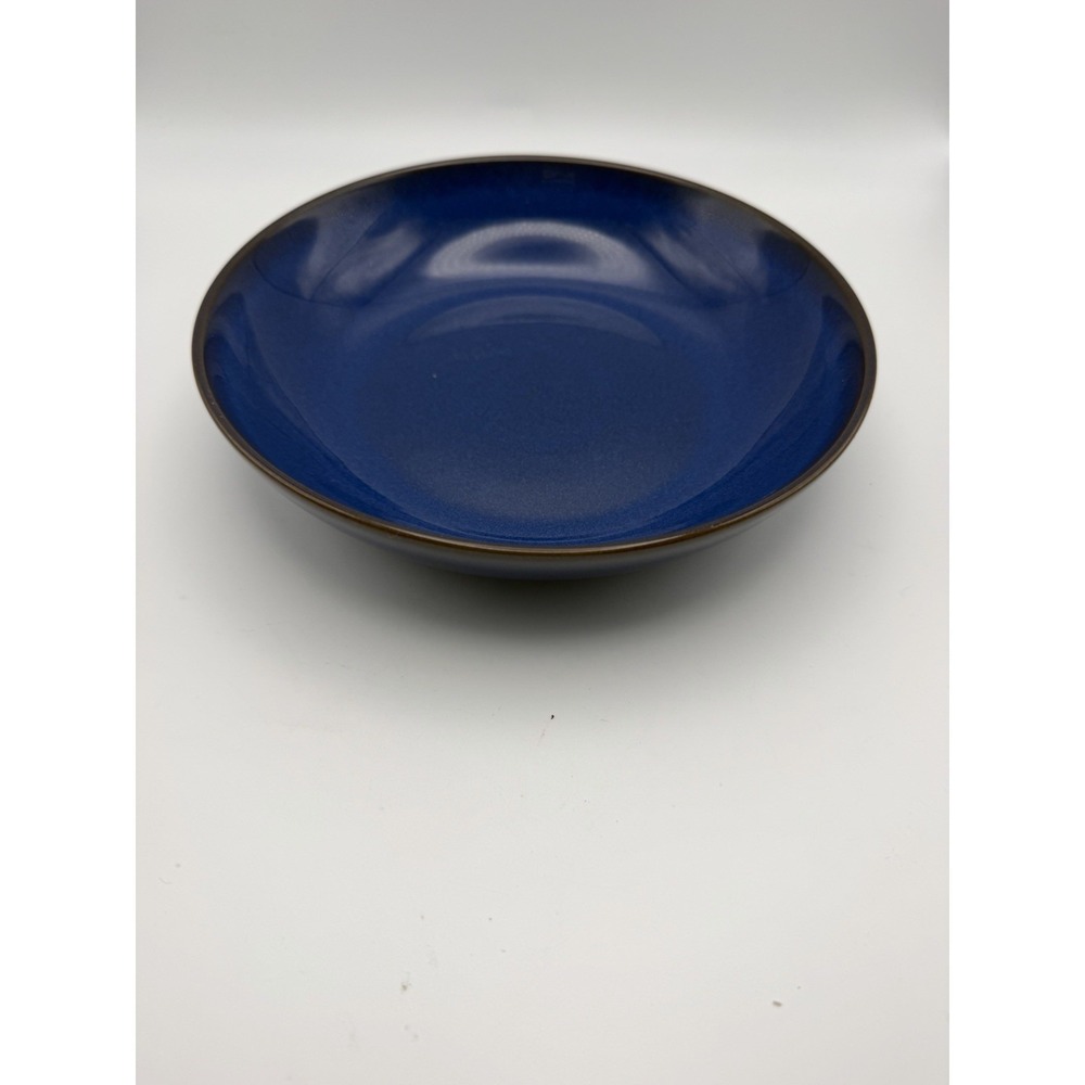 Denby Blue Jetty Castile Pasta Bowl 9" England Stoneware Cereal Soup Bowl